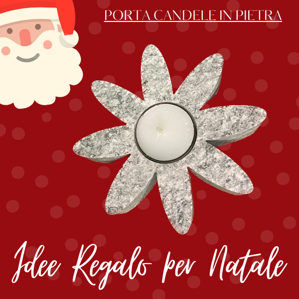 PORTA CANDELE IN PIETRA 