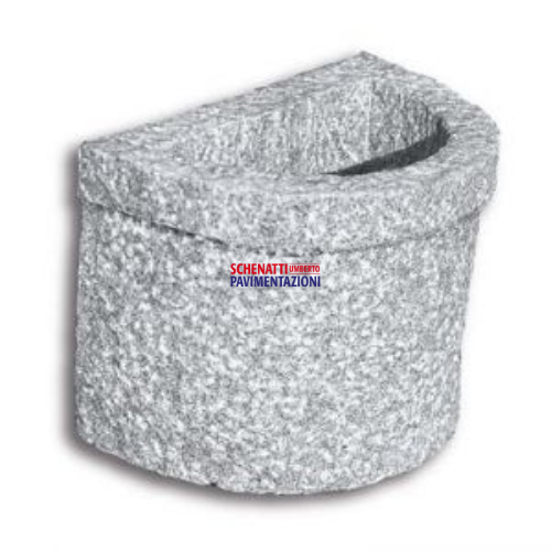 VASO MEZZALUNA IN GRANITO 