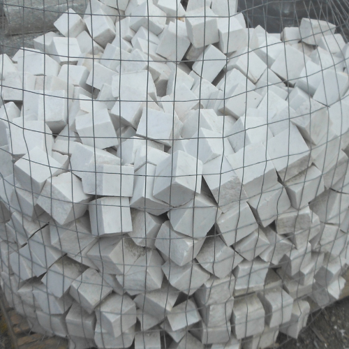 CUBETTI IN GRANITO BIANCHI 