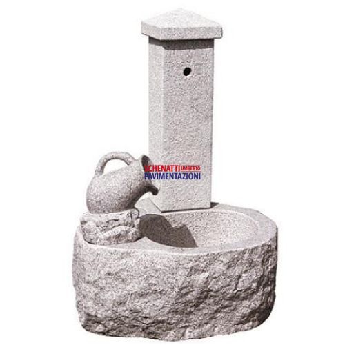 FONTANA CON BROCCA IN GRANITO 